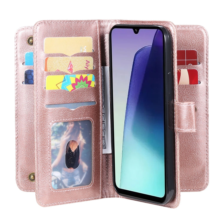 For Redmi 14C 4G Global Multi-Function Wallet 10 Card Slots Leather Phone Case