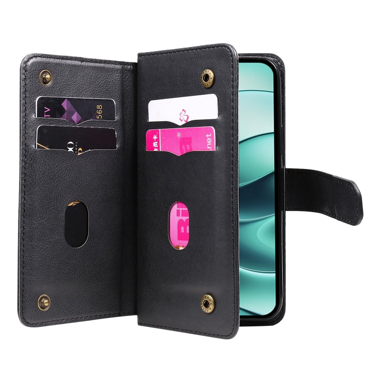 For Redmi Note 14 5G Multi-Function Wallet 10 Card Slots Leather Phone Case