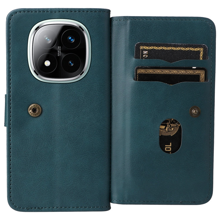 For Redmi Note 14 Pro / 14 Pro+ 5G Multi-Function Wallet 10 Card Slots Leather Phone Case