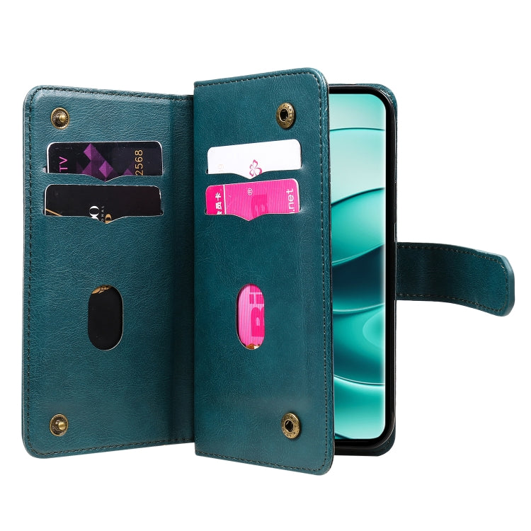 For Redmi Note 14 Pro / 14 Pro+ 5G Multi-Function Wallet 10 Card Slots Leather Phone Case