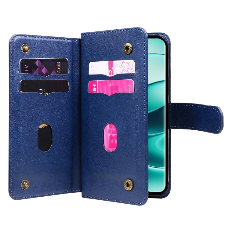 For Redmi Note 14 Pro / 14 Pro+ 5G Multi-Function Wallet 10 Card Slots Leather Phone Case