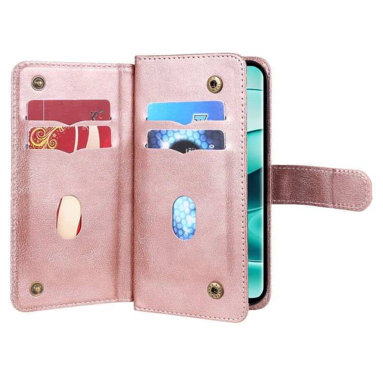 For Redmi Note 14 Pro / 14 Pro+ 5G Multi-Function Wallet 10 Card Slots Leather Phone Case