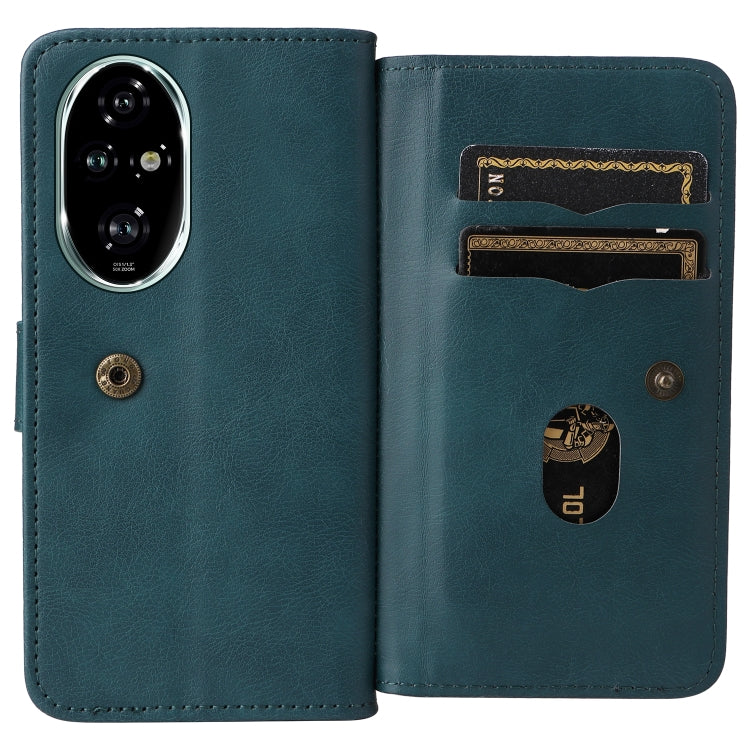 For Honor 200 Pro Multi-Function Wallet 10 Card Slots Leather Phone Case