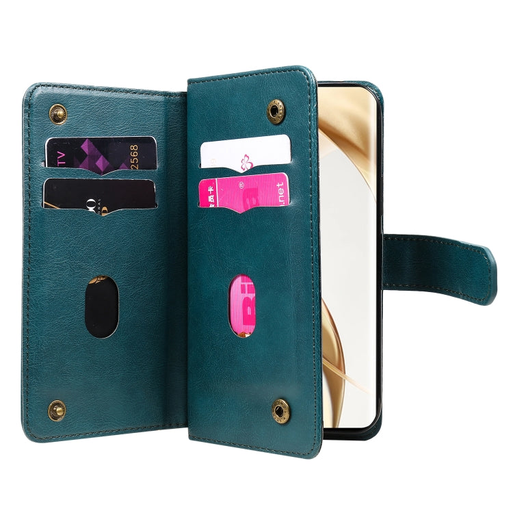 For Honor 200 Pro Multi-Function Wallet 10 Card Slots Leather Phone Case