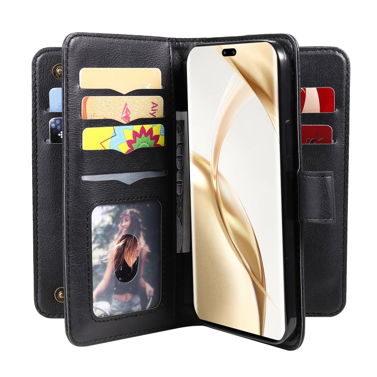 For Honor 200 Pro Multi-Function Wallet 10 Card Slots Leather Phone Case