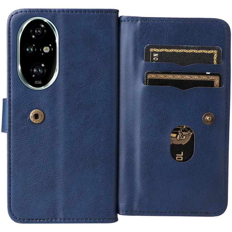 For Honor 200 Pro Multi-Function Wallet 10 Card Slots Leather Phone Case