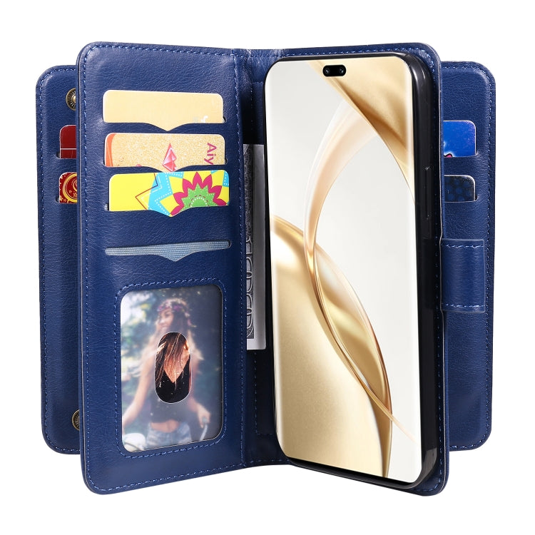 For Honor 200 Pro Multi-Function Wallet 10 Card Slots Leather Phone Case