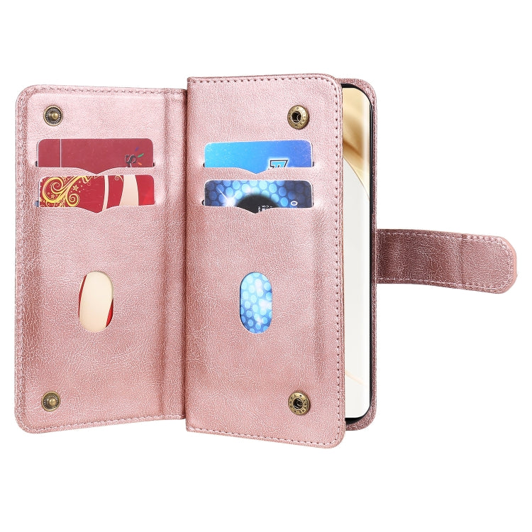 For Honor 200 Pro Multi-Function Wallet 10 Card Slots Leather Phone Case