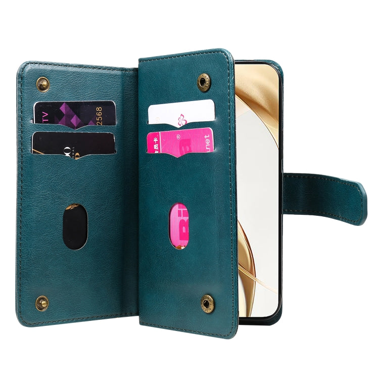 For Honor 200 Multi-Function Wallet 10 Card Slots Leather Phone Case