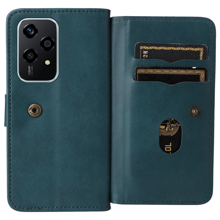 For Honor 200 Lite Global Multi-Function Wallet 10 Card Slots Leather Phone Case
