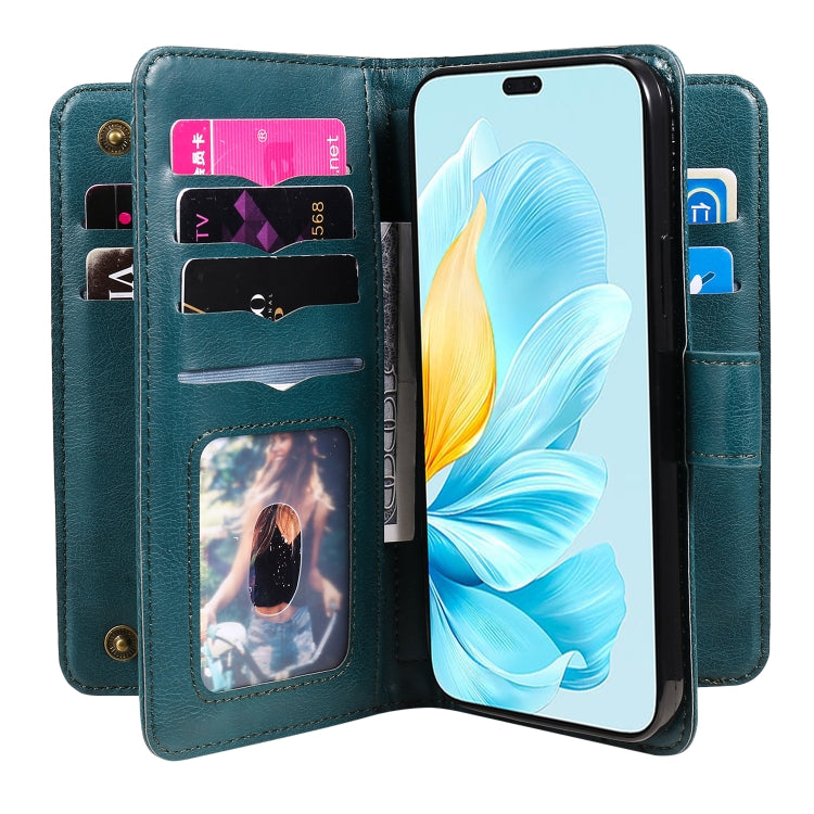 For Honor 200 Lite Global Multi-Function Wallet 10 Card Slots Leather Phone Case
