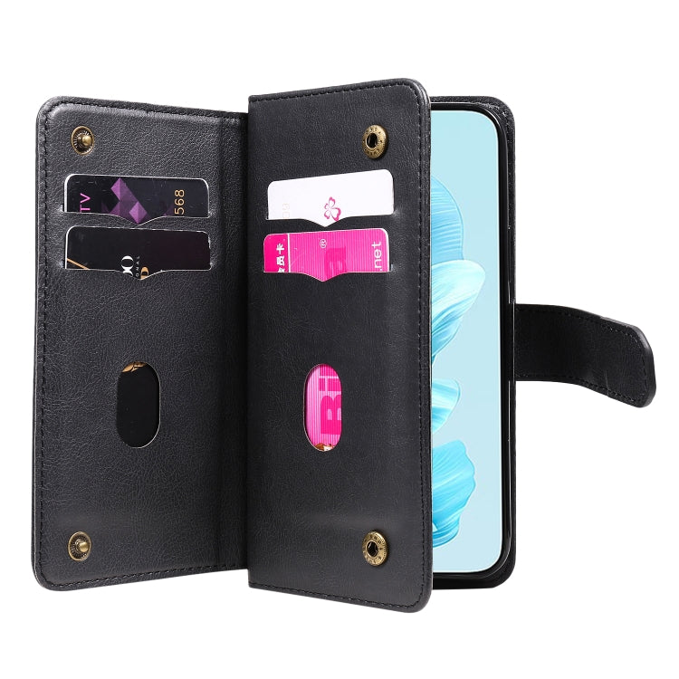For Honor 200 Lite Global Multi-Function Wallet 10 Card Slots Leather Phone Case