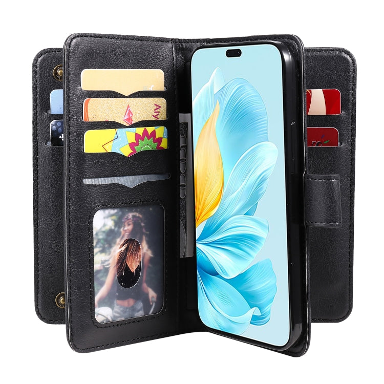 For Honor 200 Lite Global Multi-Function Wallet 10 Card Slots Leather Phone Case