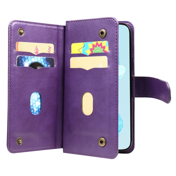 For Honor 200 Lite Global Multi-Function Wallet 10 Card Slots Leather Phone Case