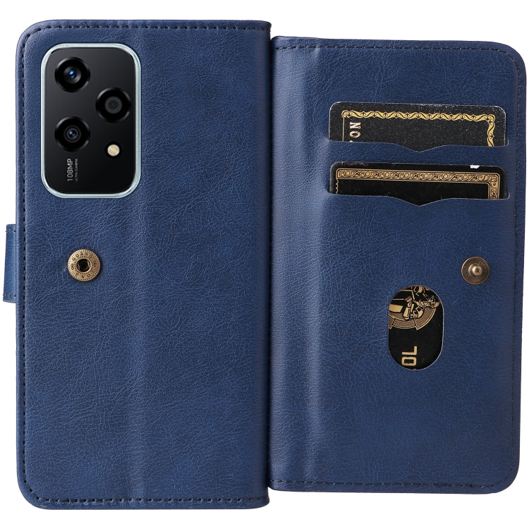 For Honor 200 Lite Global Multi-Function Wallet 10 Card Slots Leather Phone Case