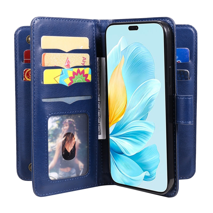 For Honor 200 Lite Global Multi-Function Wallet 10 Card Slots Leather Phone Case