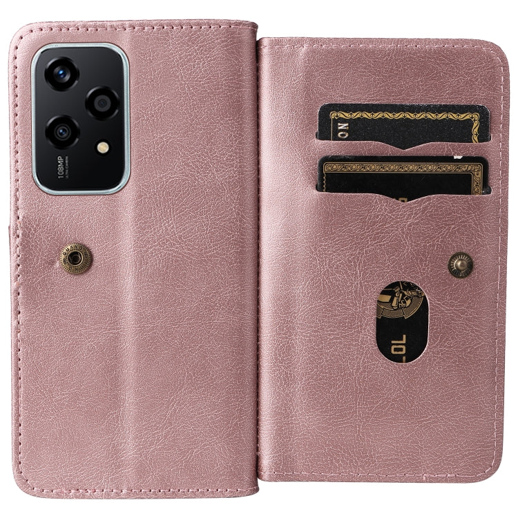 For Honor 200 Lite Global Multi-Function Wallet 10 Card Slots Leather Phone Case