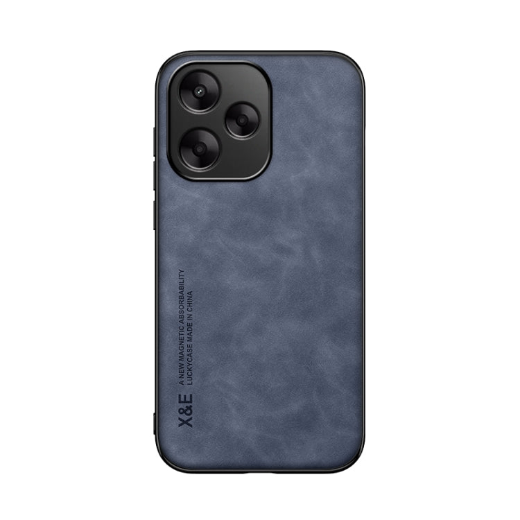For Redmi 13 4G Skin Feel Magnetic Leather Back Phone Case