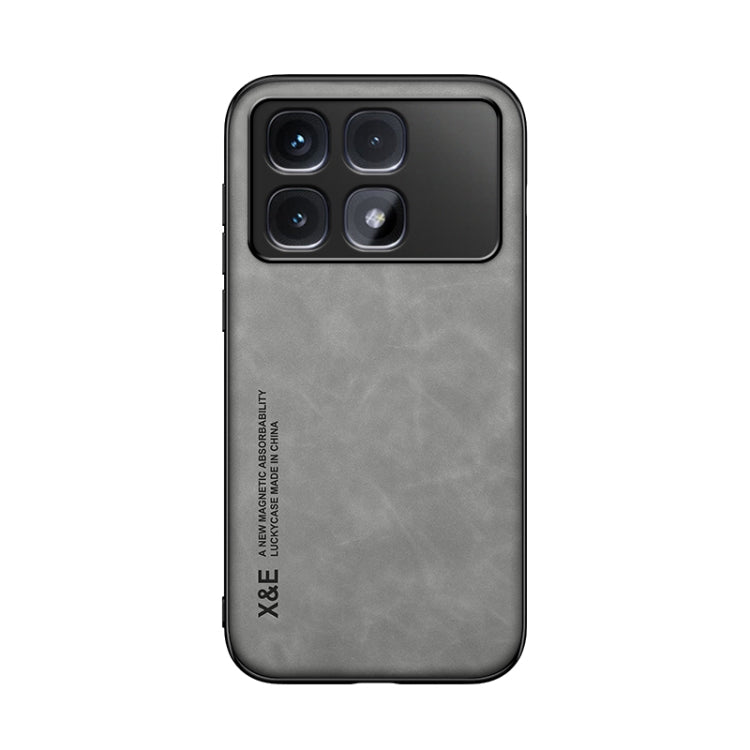 For Redmi K70 Ultra Skin Feel Magnetic Leather Back Phone Case