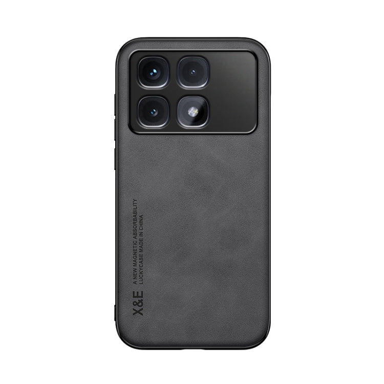 For Redmi K70 Ultra Skin Feel Magnetic Leather Back Phone Case