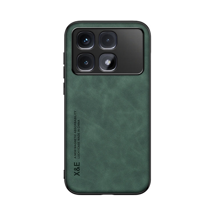 For Redmi K70 Ultra Skin Feel Magnetic Leather Back Phone Case