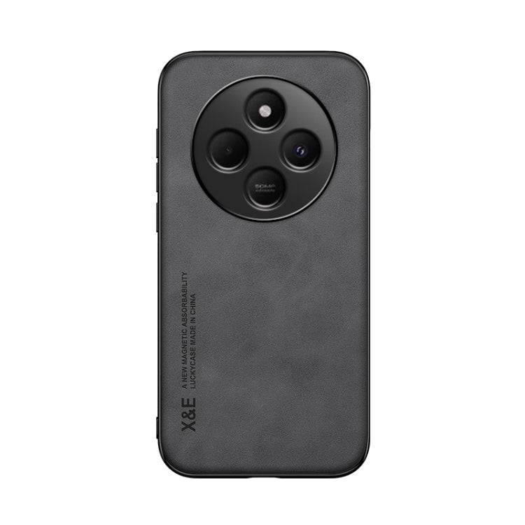 For Redmi 14C 4G Skin Feel Magnetic Leather Back Phone Case
