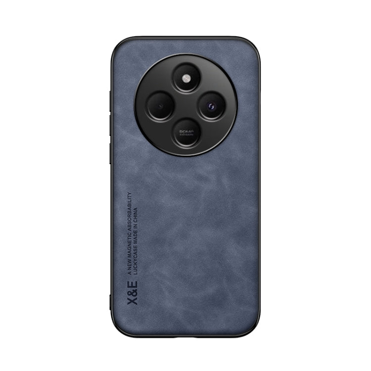 For Redmi 14C 4G Skin Feel Magnetic Leather Back Phone Case