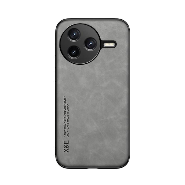 For Redmi K80 Skin Feel Magnetic Leather Back Phone Case