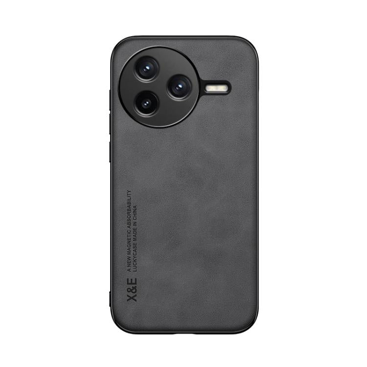 For Redmi K80 Skin Feel Magnetic Leather Back Phone Case