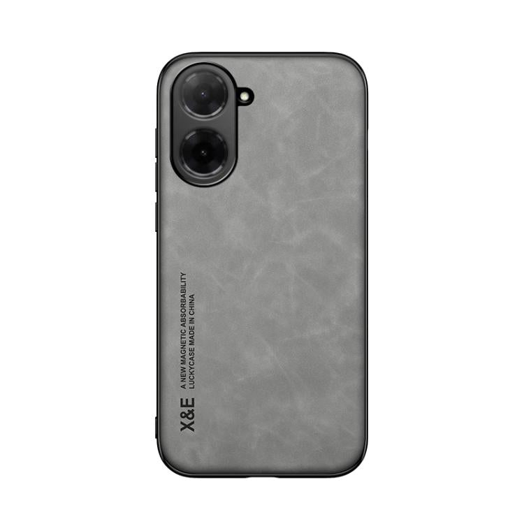 For Redmi A5 4G 171.7mm / Xiaomi Poco C71 Skin Feel Magnetic Leather Back Phone Case