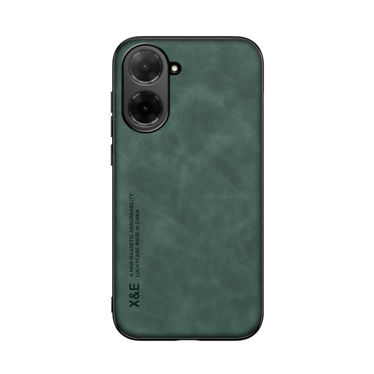 For Redmi A5 4G 171.7mm / Xiaomi Poco C71 Skin Feel Magnetic Leather Back Phone Case