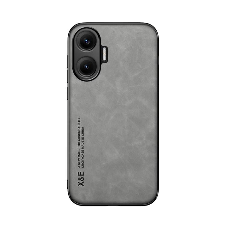 For Redmi Turbo 4 Pro Skin Feel Magnetic Leather Back Phone Case