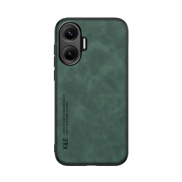 For Redmi Turbo 4 Pro Skin Feel Magnetic Leather Back Phone Case