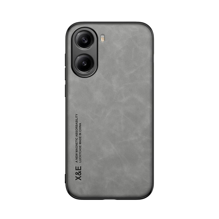 For Redmi Turbo 4 / Xiaomi Poco X7 Pro Skin Feel Magnetic Leather Back Phone Case