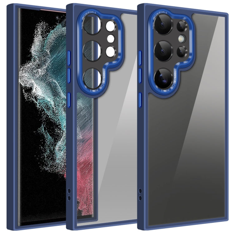 For Samsung Galaxy S22 Ultra 5G Colorful Armor Lens Film Phone Case