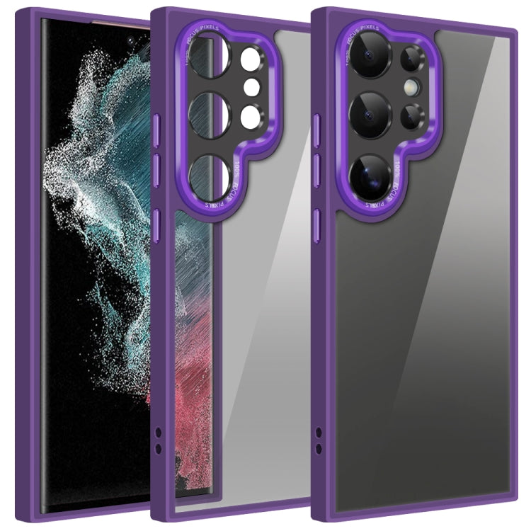 For Samsung Galaxy S22 Ultra 5G Colorful Armor Lens Film Phone Case