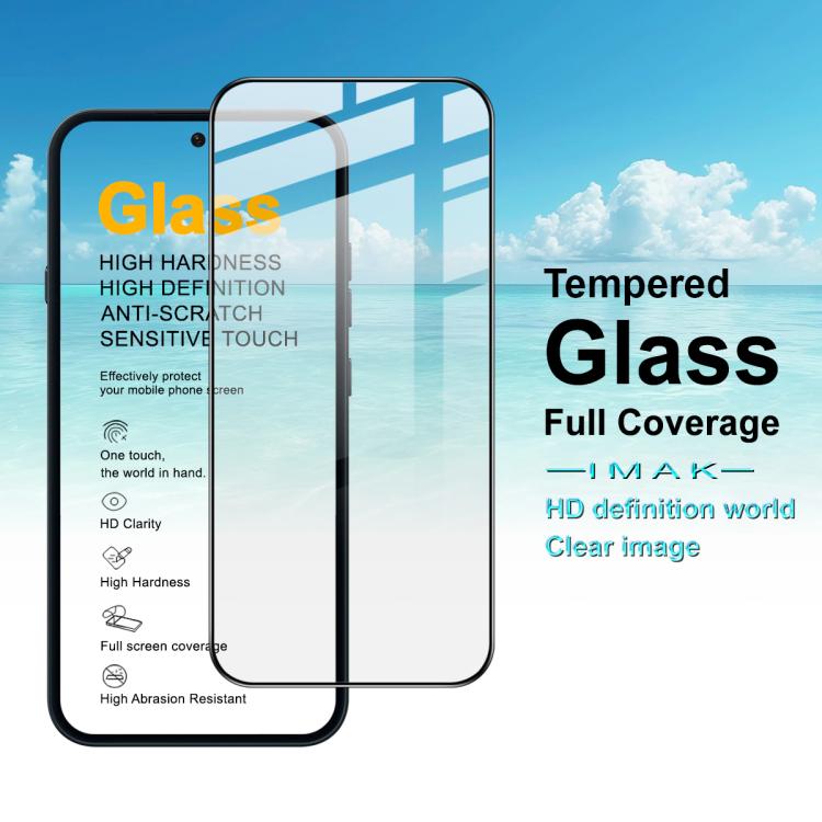 For Nothing Phone 4a imak 9H Surface Hardness Full Screen Tempered Glass Film Pro+ Series