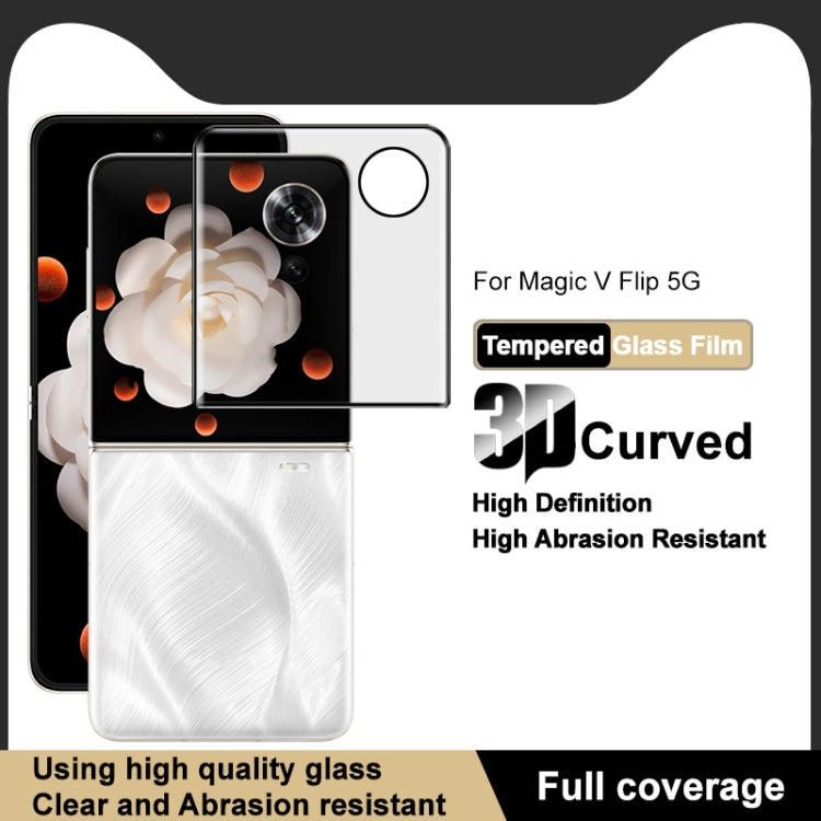 For Honor Magic V Flip 5G imak 3D Curved Full Rear Screen Tempered Glass Film