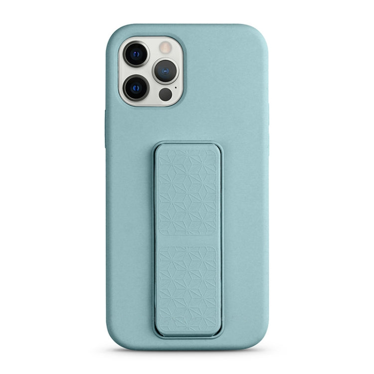 For iPhone 12 Pro Max Liquid Silicone Holder Phone Case