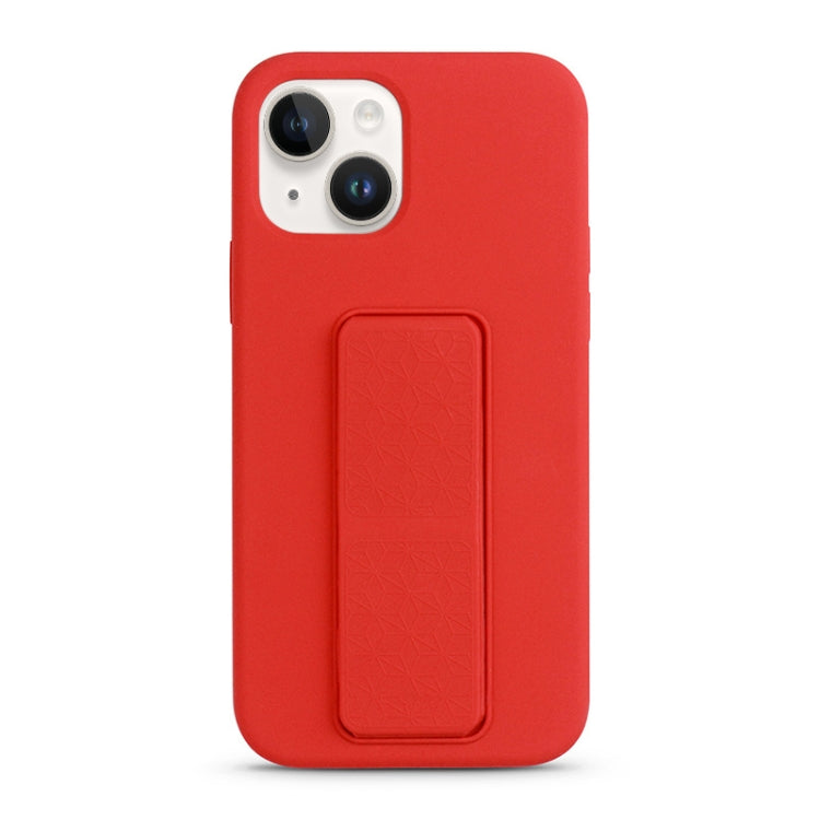 For iPhone 14 Liquid Silicone Holder Phone Case