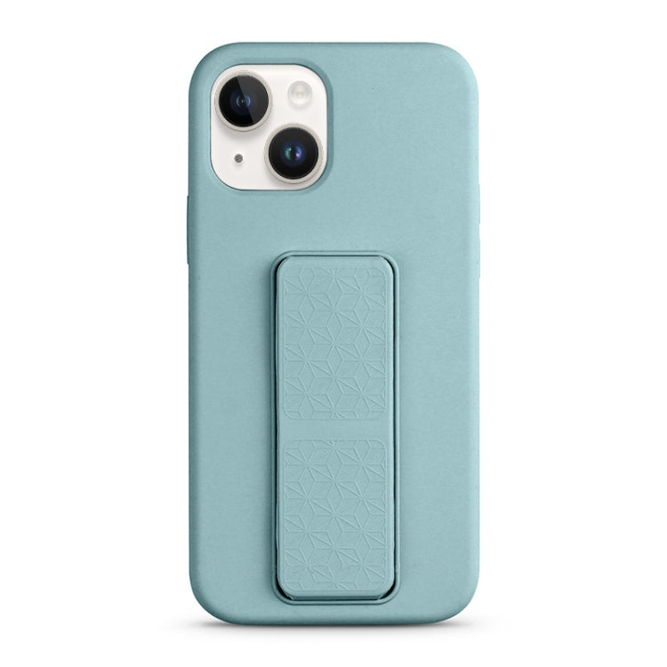 For iPhone 14 Liquid Silicone Holder Phone Case