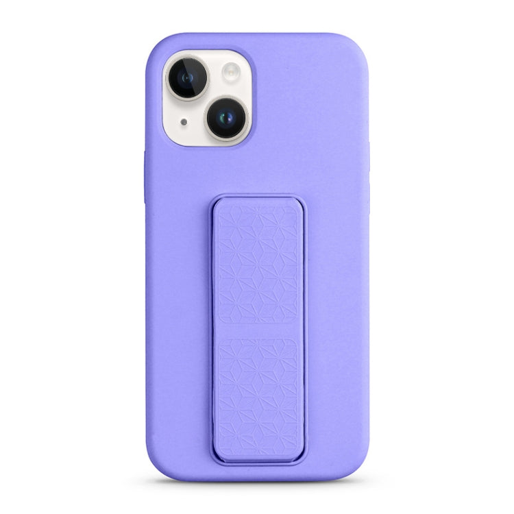 For iPhone 15 Plus Liquid Silicone Holder Phone Case