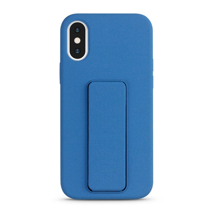 For iPhone XS / X Liquid Silicone Holder Phone Case