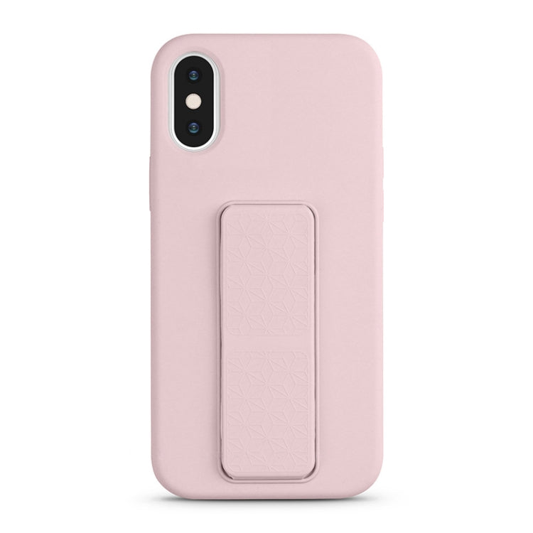 For iPhone XS / X Liquid Silicone Holder Phone Case