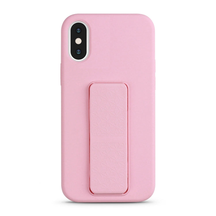 For iPhone XS / X Liquid Silicone Holder Phone Case