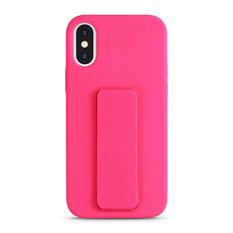 For iPhone XS / X Liquid Silicone Holder Phone Case