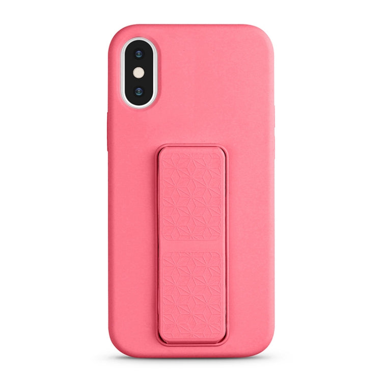 For iPhone XS / X Liquid Silicone Holder Phone Case