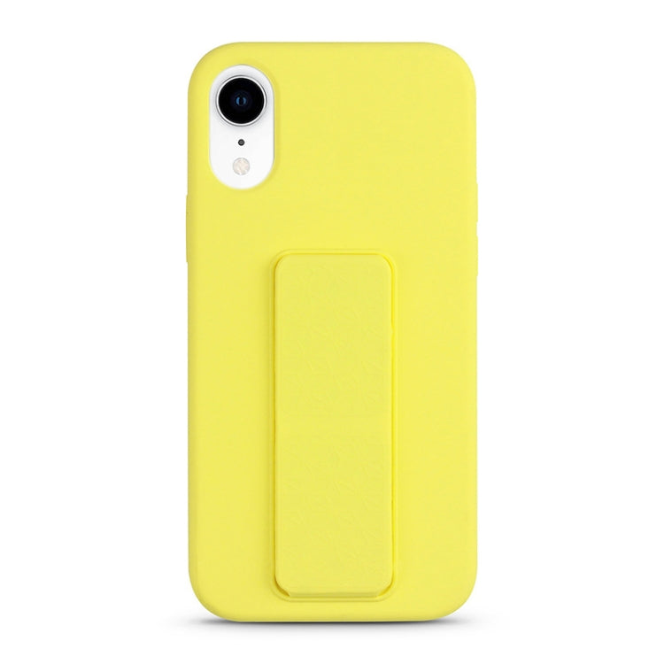 For iPhone XR Liquid Silicone Holder Phone Case