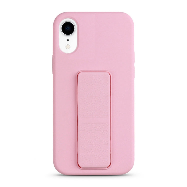 For iPhone XR Liquid Silicone Holder Phone Case