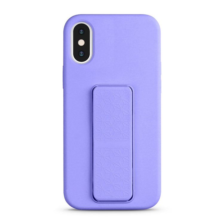 For iPhone XS Max Liquid Silicone Holder Phone Case